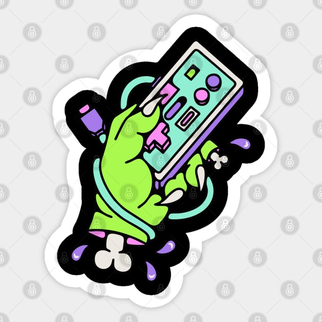 Hand zombie gamer Sticker by Bojes Art